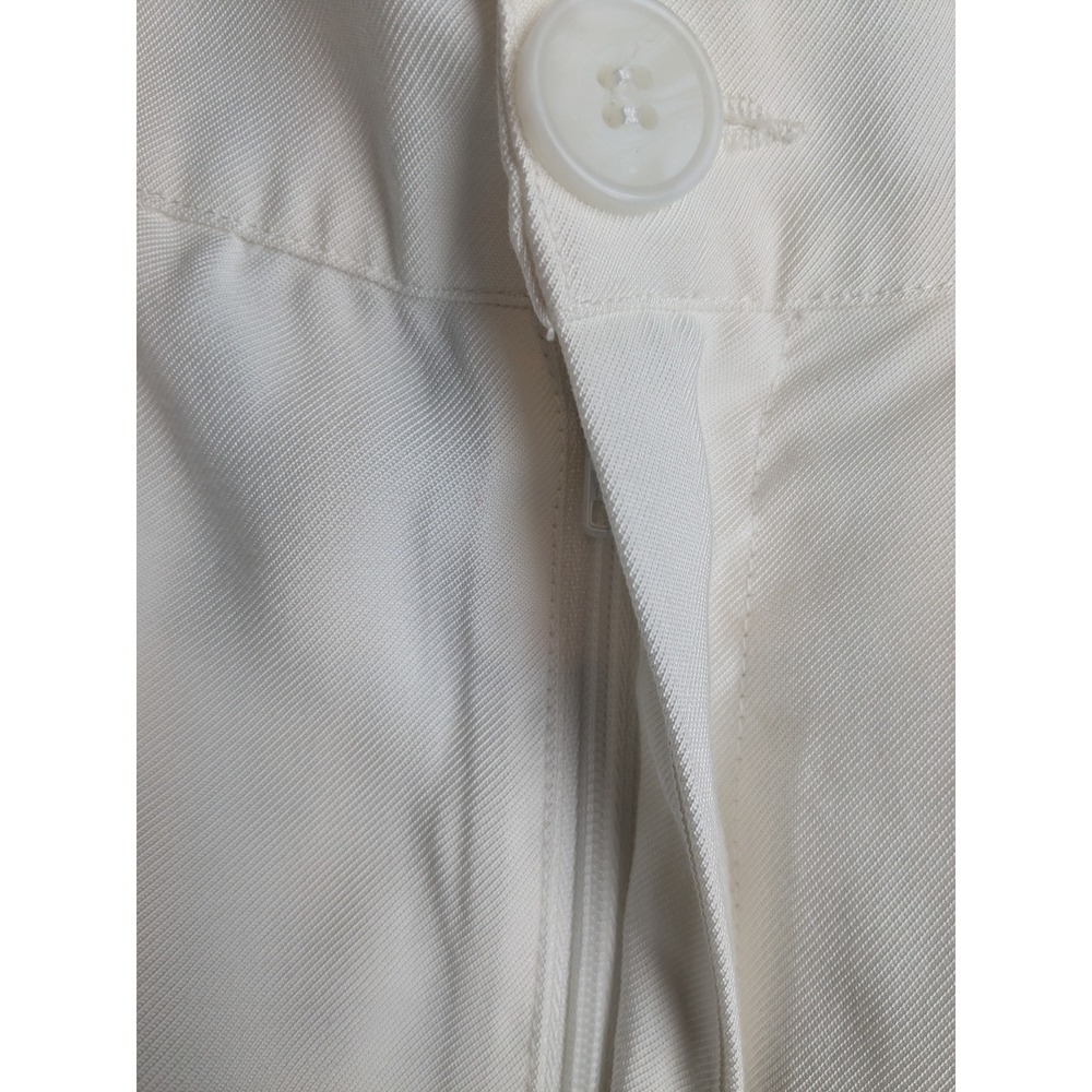 NWOT NONCHALANT LABEL Fabi Wide Leg Pleated Trousers White High Rise Pants 26x31 - Picture 7 of 16